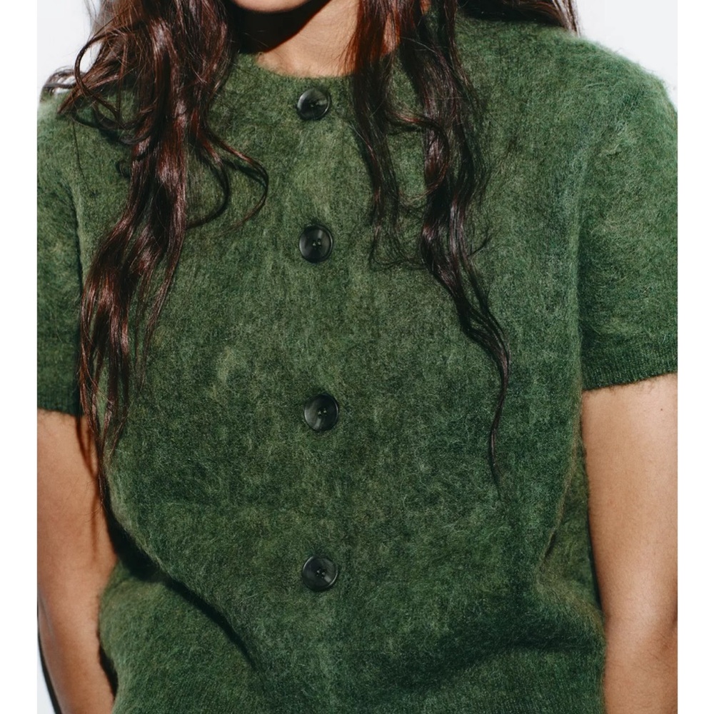 Zara short sleeve knit cardigan